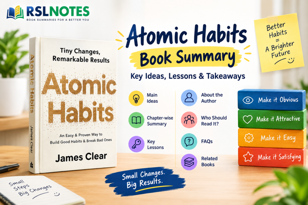 Atomic Habits Book Summary: Key Ideas, Lessons & Takeaways atomic-habits-book-summary
