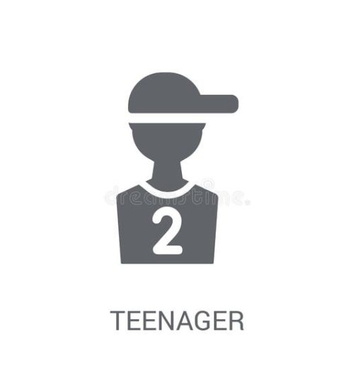 teenager icon trendy teenager logo concept white background teenager icon trendy teenager logo concept white background 131190591